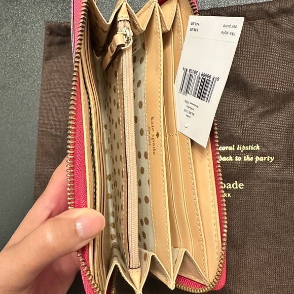 NWT Kate Spade Pink Leather Wallet - Picture 3 of 8